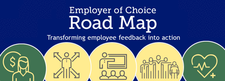 Employer of choice road map. Turning employee feedback into action.