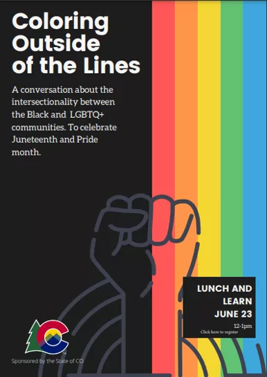 Coloring Outside the Lines Event Flyer